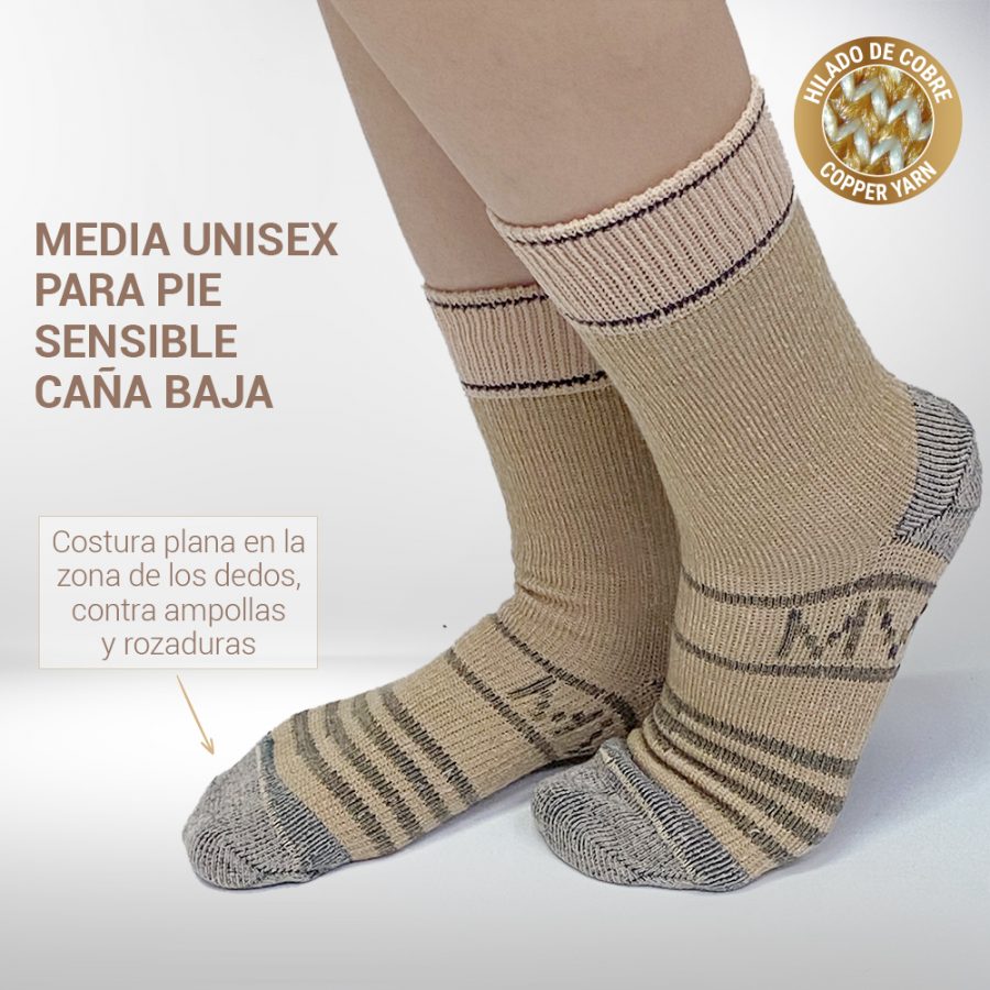 calcetines para pies sensibles sin costuras