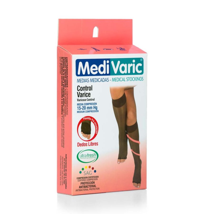 Shellwei 3 pares de calcetines de compresión transparentes de 20-30 mmHg,  medias de compresión transparentes hasta la rodilla para mujer, edema